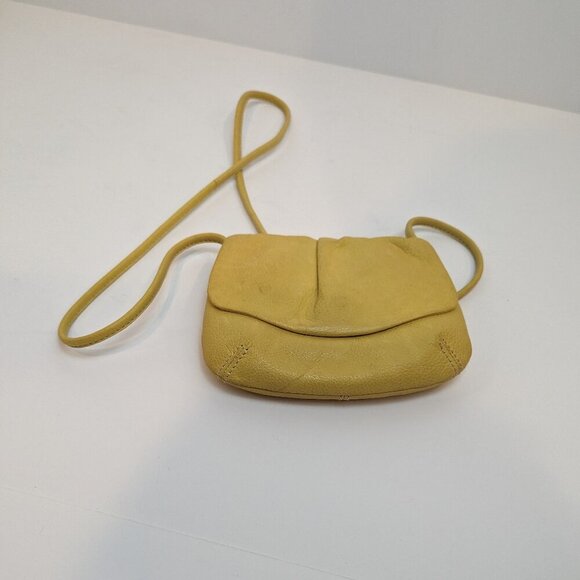 Fossil Handbags - Fossil Genuine Leather Small Yellow Purse